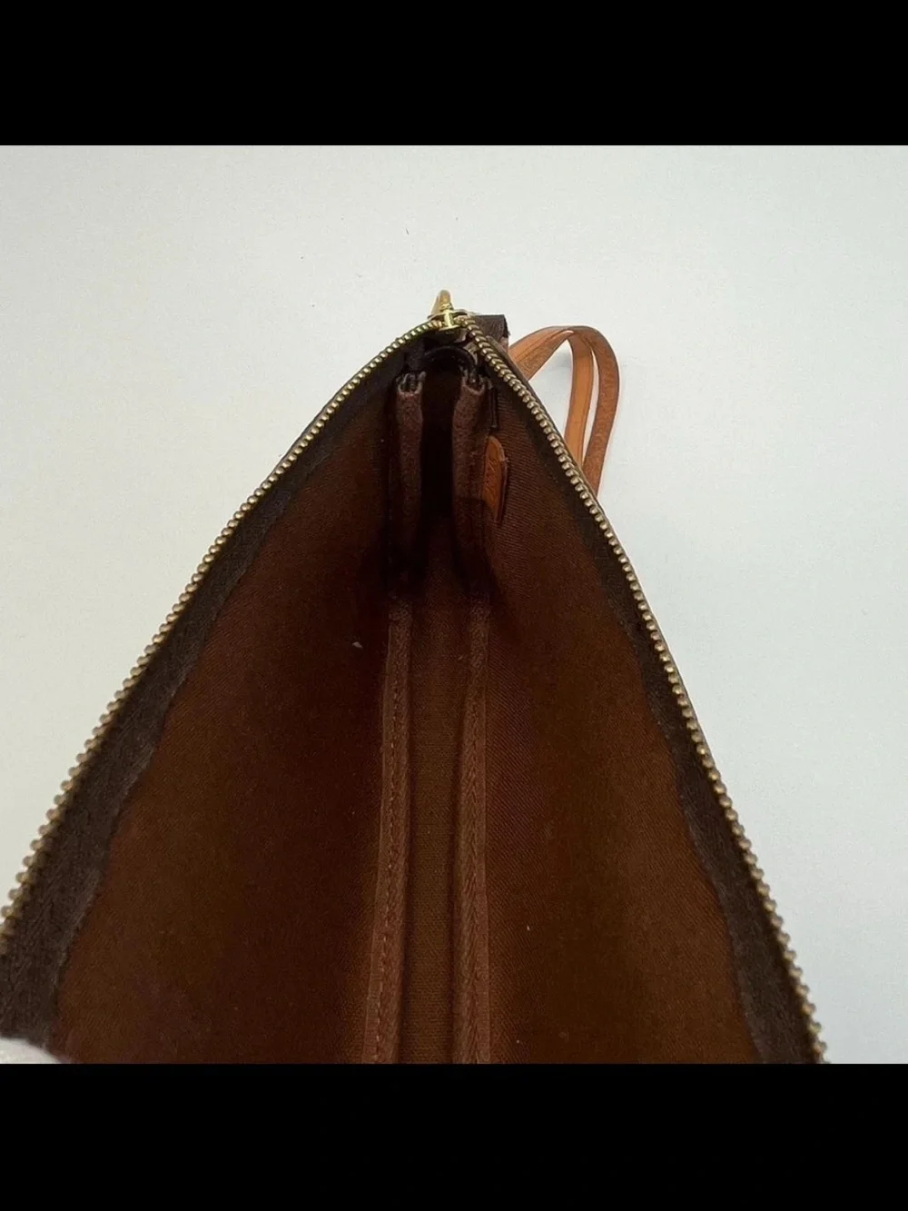 Louis Vuitton Brown Monogram Canvas Pochette Accessoires Shoulder Bag